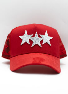 STAR HATS TRIPIE RED STARS