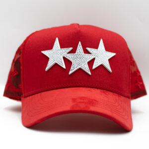STAR HATS TRIPIE RED STARS